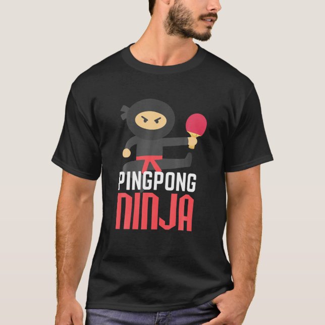 Camiseta Famoso Ping Pong Ninja Table Tennis (Anverso)
