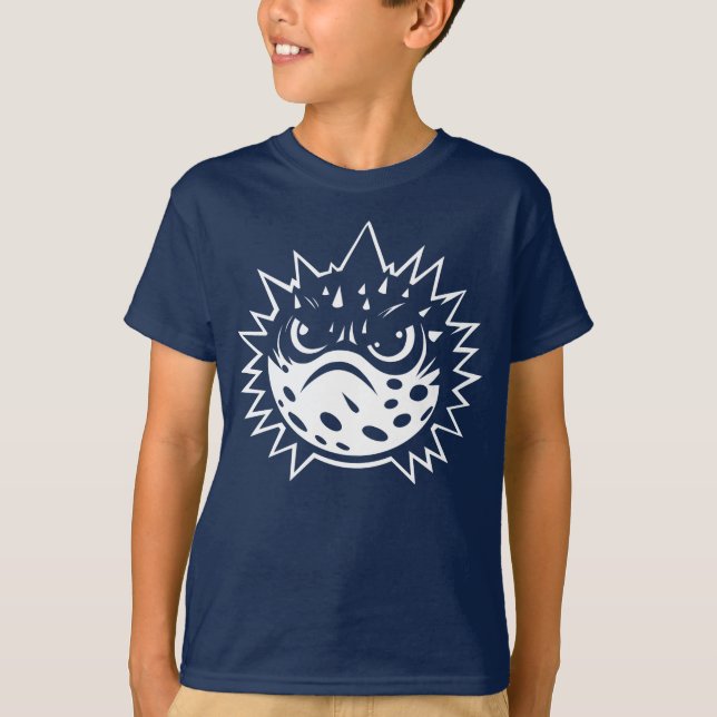 Camiseta Famoso Puffer Fish Funny Introvert Beach Trip Kids (Anverso)