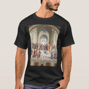 Camiseta Famoso renacimiento pintando la escuela de Atenas