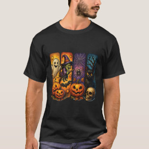 Camiseta Famoso retro fantasma bruja divertida Halloween ni