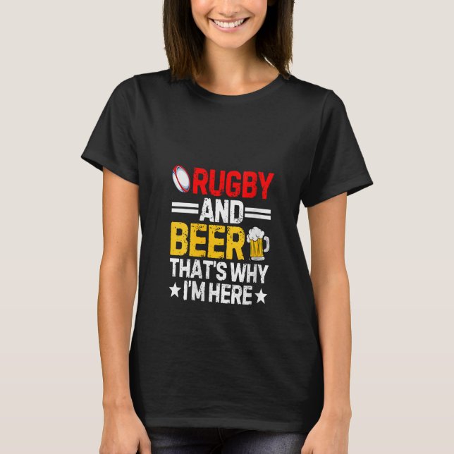 Camiseta Famoso rubí y cerveza papá Día de papá (Anverso)