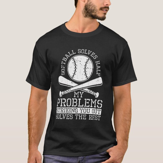 Camiseta Famoso Softball - Batter Pitcher Catcher Softball (Anverso)