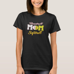 Camiseta Famoso Softball Béisbol Mamá Hoodie Para Mujeres