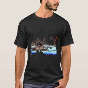 Camiseta Famoso templo vintage de arte japonés de nieve Ben