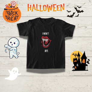 Camiseta Famoso vampiro "No voy a morder" Familia Halloween