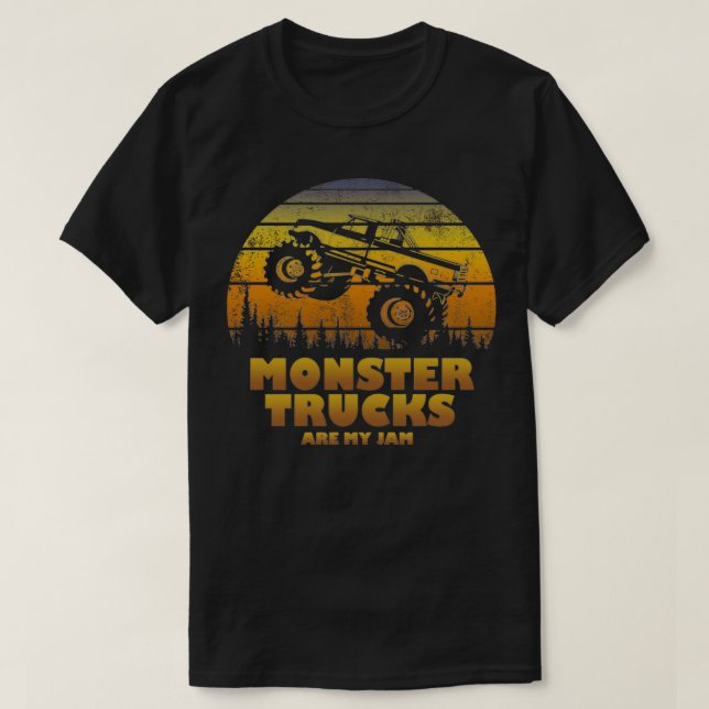 Camiseta Famoso ventilador de camión monstruo (Diseño del anverso)