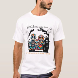 Camiseta Famoso Yoga Skeleton Family
