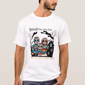 Camiseta Famoso Yoga Skeleton Family
