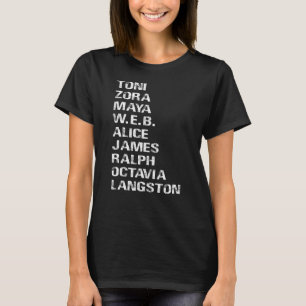 Camiseta Famosos autores negros del siglo XX