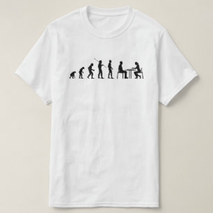 Camiseta Famosos Jugadores De Ajedrez La Evolución De La Hu