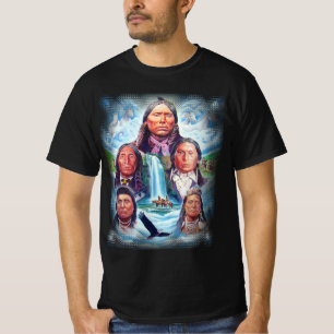 Camiseta Famosos nativos americanos jefes indios hombres ne
