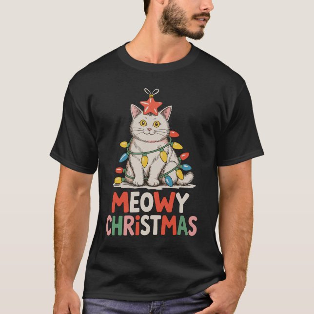 Camiseta Famosos Navidades de Meowy adorables navidades de  (Anverso)