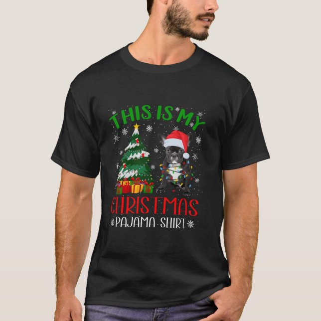 Camiseta Famosos Navidades de perros Bulldoges franceses il (Anverso)