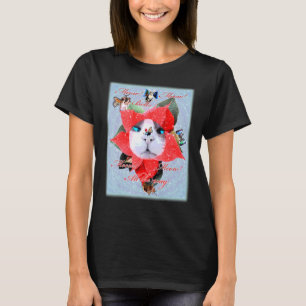 Camiseta Famosos Navidades de renos gatos festividad Meow M