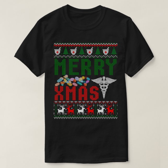 Camiseta Famosos Navidades Farmacéuticos Farmacéuticos (Diseño del anverso)