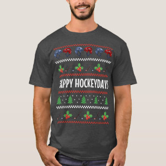 Camiseta Famosos Navidades Fijación de palo de hockey sobre