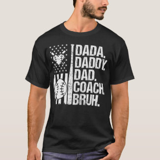 Camiseta Famosos Padres Día Dada Papi Papá Bruh Béisbol