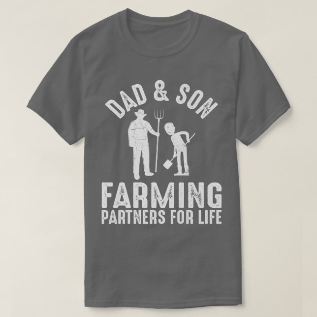 Camiseta Famosos Socios Agrícolas De Papá Y Sus Hijos Para  (Diseño del anverso)
