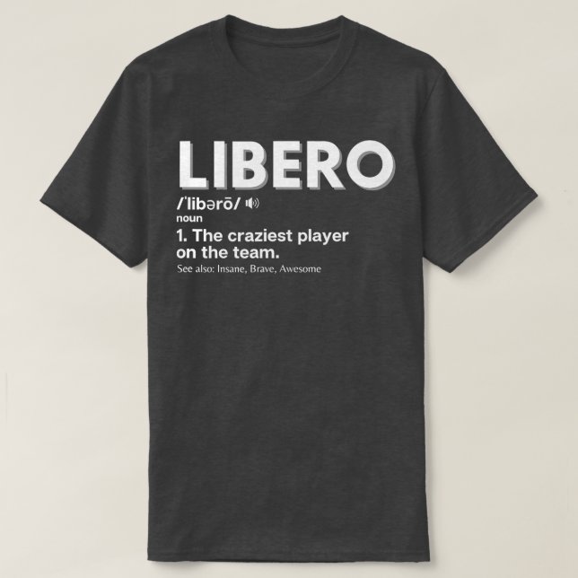Camiseta Famosos Voleibolistas Libero (Diseño del anverso)