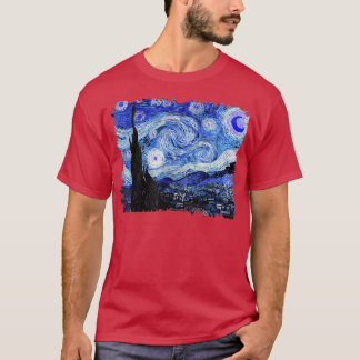 Camiseta Famous Classic Art The Starry Night Remi Van Gogh 