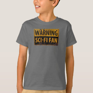Camiseta FAN AMONESTADORA de la CIENCIA FICCIÓN - Rótulo