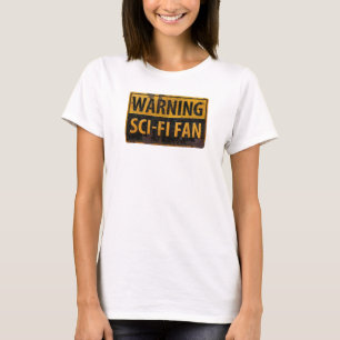 Camiseta FAN AMONESTADORA de la CIENCIA FICCIÓN - Rótulo