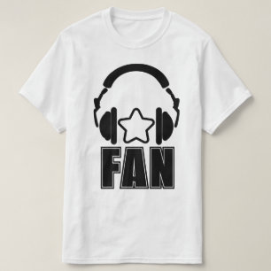 Camiseta fan de estrella de música