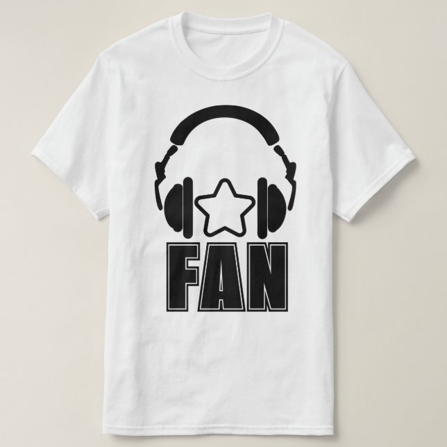 Camiseta fan de estrella de música (Diseño del anverso)