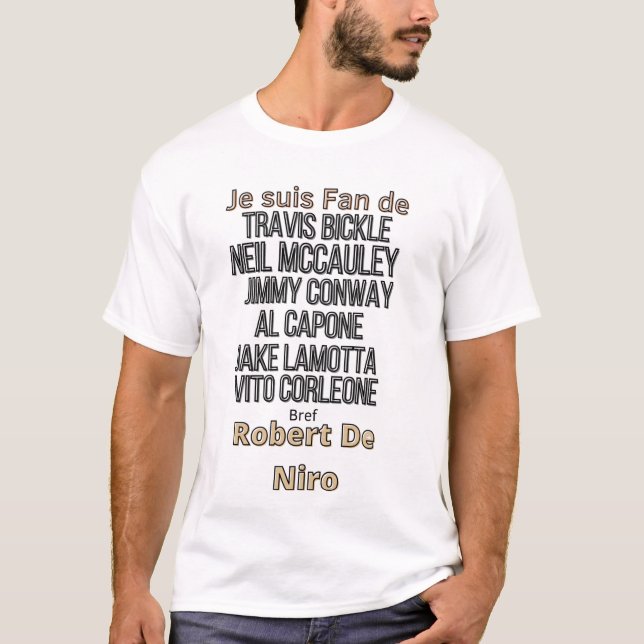 Camiseta Fan de Robert De Niro (Anverso)