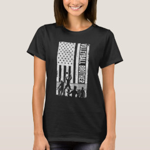 Camiseta Fan del equipo de voleibol Brother USA Flag Volley