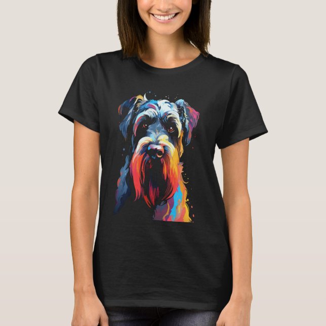 Camiseta Fan del mascota de paseos de perro de schnauzer gi (Anverso)