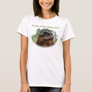 Camiseta Fan del número uno del hombre del ejército