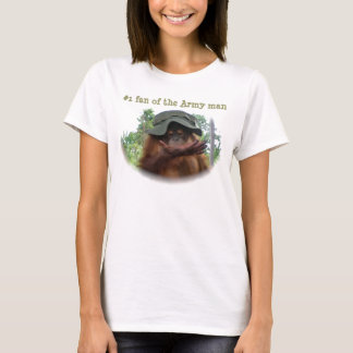 Camiseta Fan del número uno del hombre del ejército