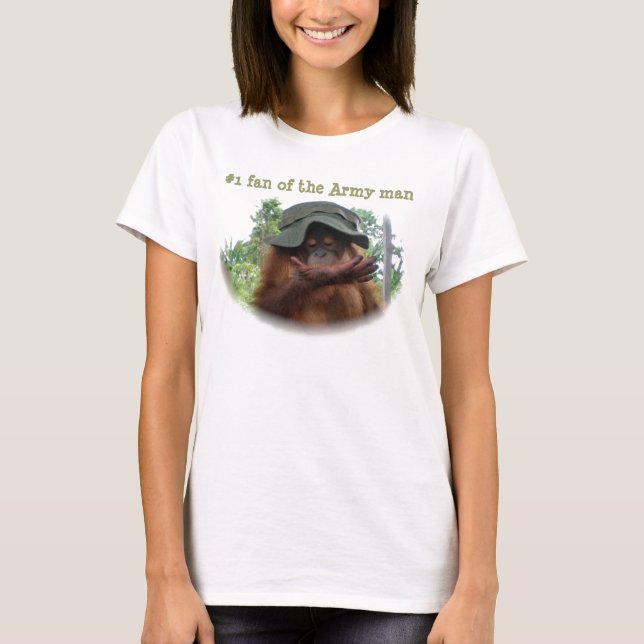 Camiseta Fan del número uno del hombre del ejército (Anverso)