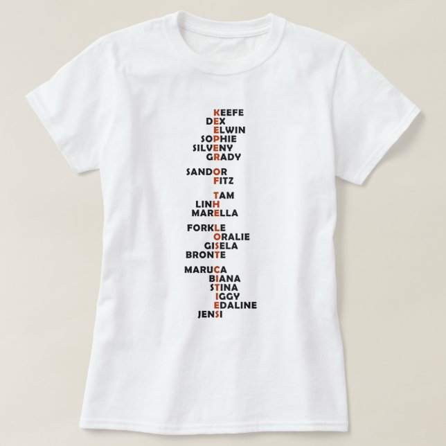 Camiseta Fan Foxfire del KOTLC (Diseño del anverso)