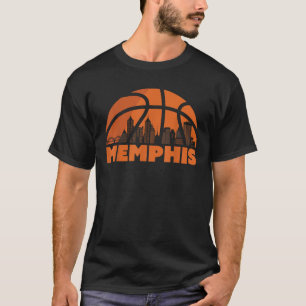 Camiseta Fan Jers de baloncesto en el Skyline de la ciudad 
