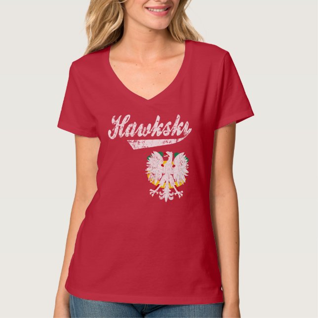 Camiseta Fan polaca de Hawkski Chicago (Anverso)