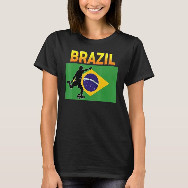 Camiseta Fan Selección Nacional De Brasil Fútbol Cha (Anverso)