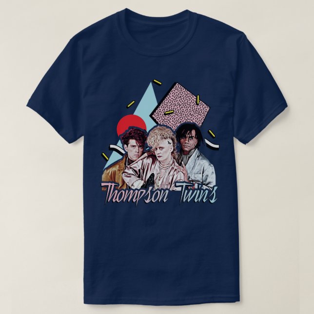 Camiseta FanArt estilo Thompson Twins Retro 80 (Diseño del anverso)