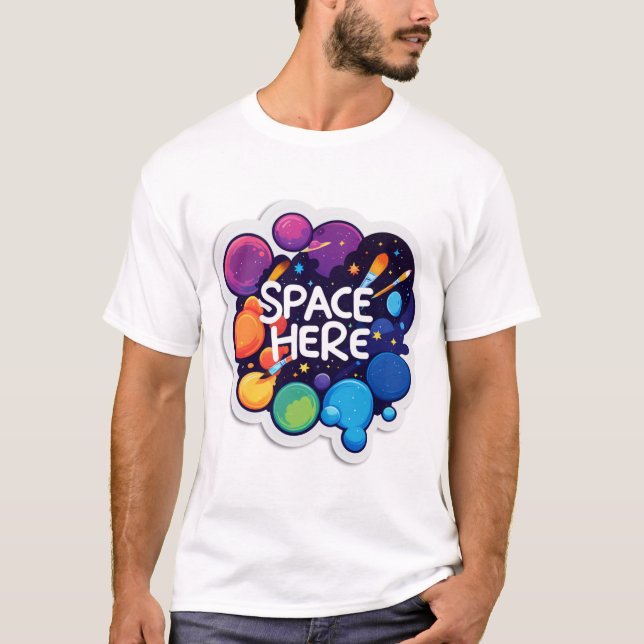 Camiseta Fanart Space Pegatina (Anverso)