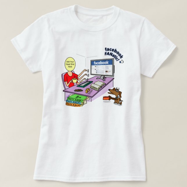 Camiseta fanática de Facebook (Diseño del anverso)