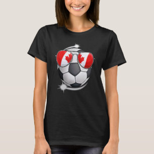 Camiseta Fanático canadiense Sunglass Soccer