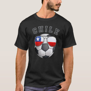 Camiseta Fanático chileno de fútbol de vidrio solar de Chil