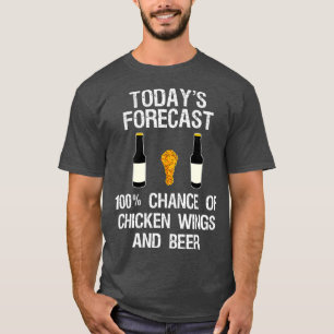 Camiseta Fanático    de Ala de Pollo Gracioso