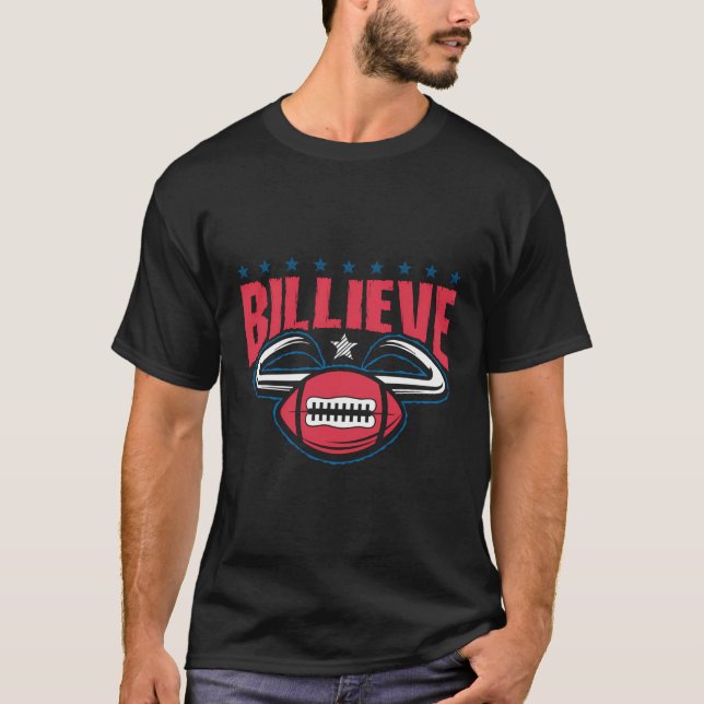 Camiseta Fanático de Búfalo de Búfalo de Billieve Bills Ny (Anverso)