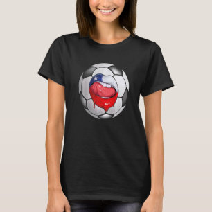Camiseta Fanático de Chile: Boca de bandera chilena