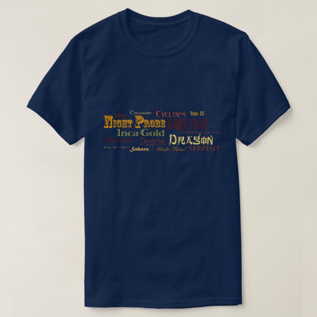 Camiseta Fanático de Clive Cussler (Diseño del anverso)