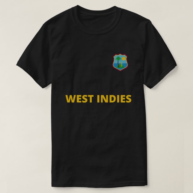 Camiseta Fanático de críquet de las Antillas Helmet Ball y  (Diseño del anverso)