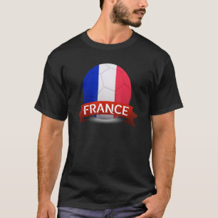 Camiseta Fanático de fútbol francés bandera de Francia