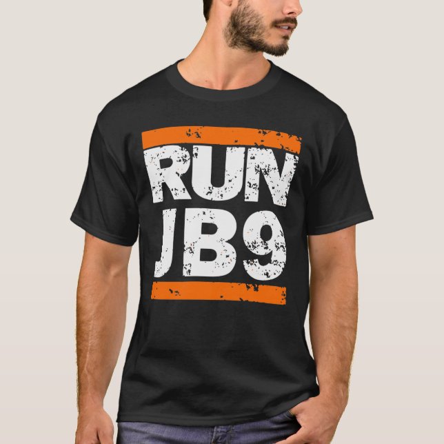 Camiseta Fanático de Joe Burrow Joe Guay RUN JB9 (Anverso)